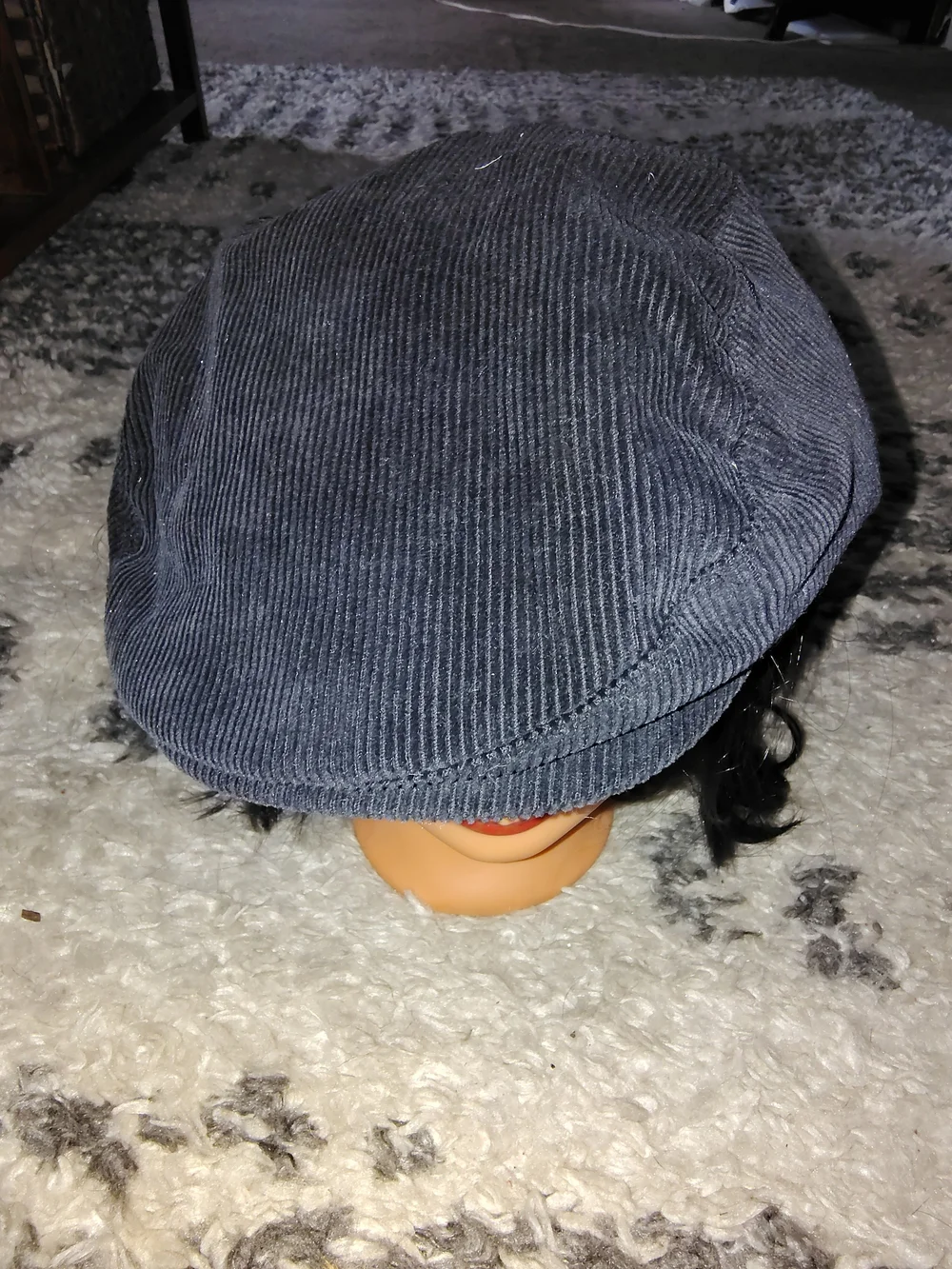 adidas Men's Gray Corduroy Flat Cap